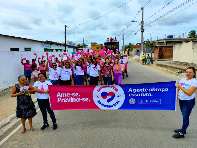 UBS Mata Redonda I e II realizam encerramento da Campanha Outubro Rosa com caminhada e atividades em Alhandra
