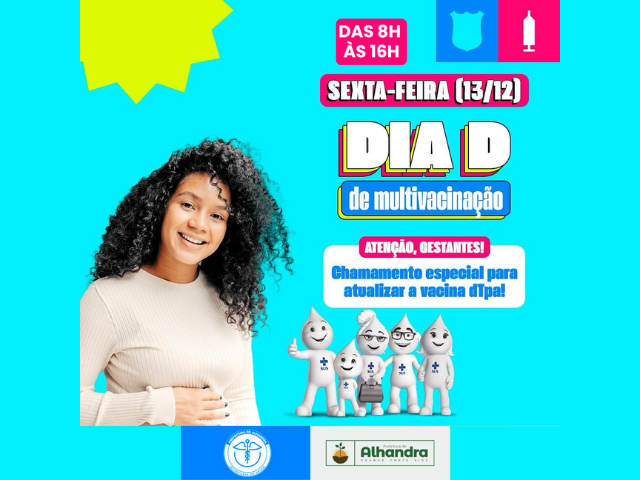Prefeitura de Alhandra promove Dia D de Multivacinação nesta sexta-feira (13)
