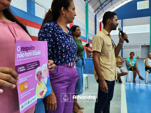 Junho Violeta: CREAS e Conselho do Idoso realizam palestra sobre o Combate à Violência contra a Pessoa Idosa
