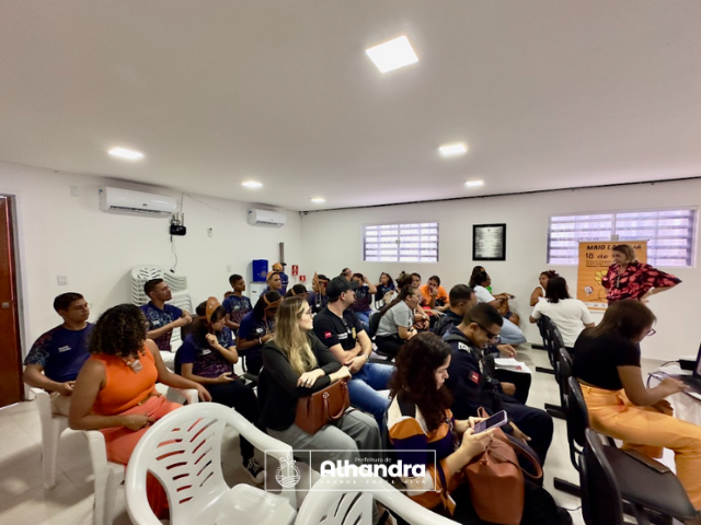 Prefeitura de Alhandra realiza roda de conversa em alusão a Campanha Maio Laranja 