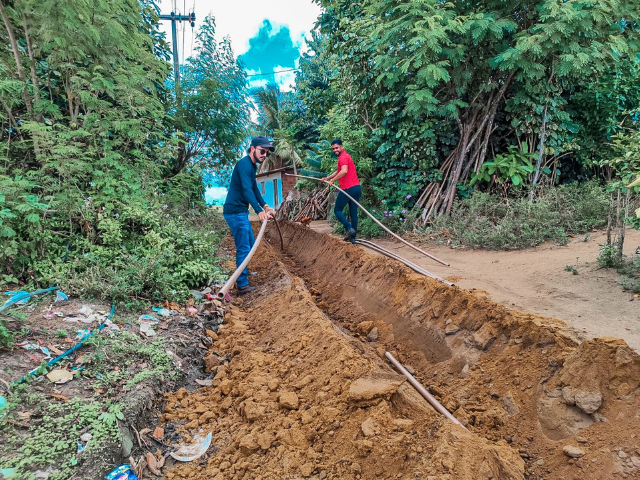 Comunidade rural de Palmeiral, no município de Alhandra, recebe melhorias no sistema de abastecimento de água
