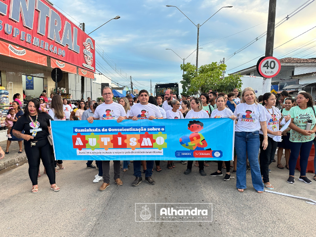 ABRIL AZUL: Caminhada de Conscientização do Autismo marca compromisso com a inclusão, em Alhandra