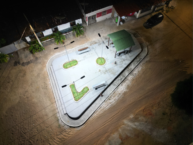 Praça na localidade do Acais recebe melhorias e adequações para lazer e convivência comunitária
