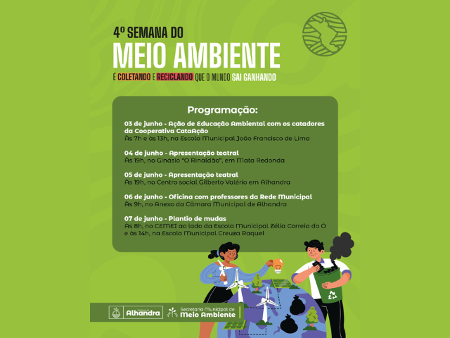 Alhandra se une em prol do Meio Ambiente durante a 4ª Semana do Meio Ambiente
