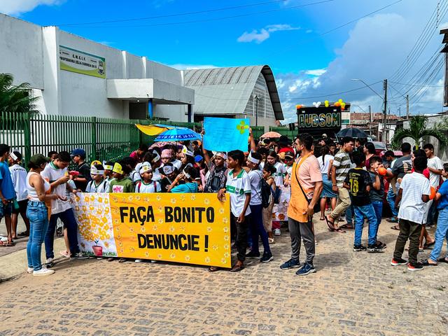 Programação do Maio Laranja é encerrada com caminhada de conscientização promovida pelo CREAS em Alhandra 